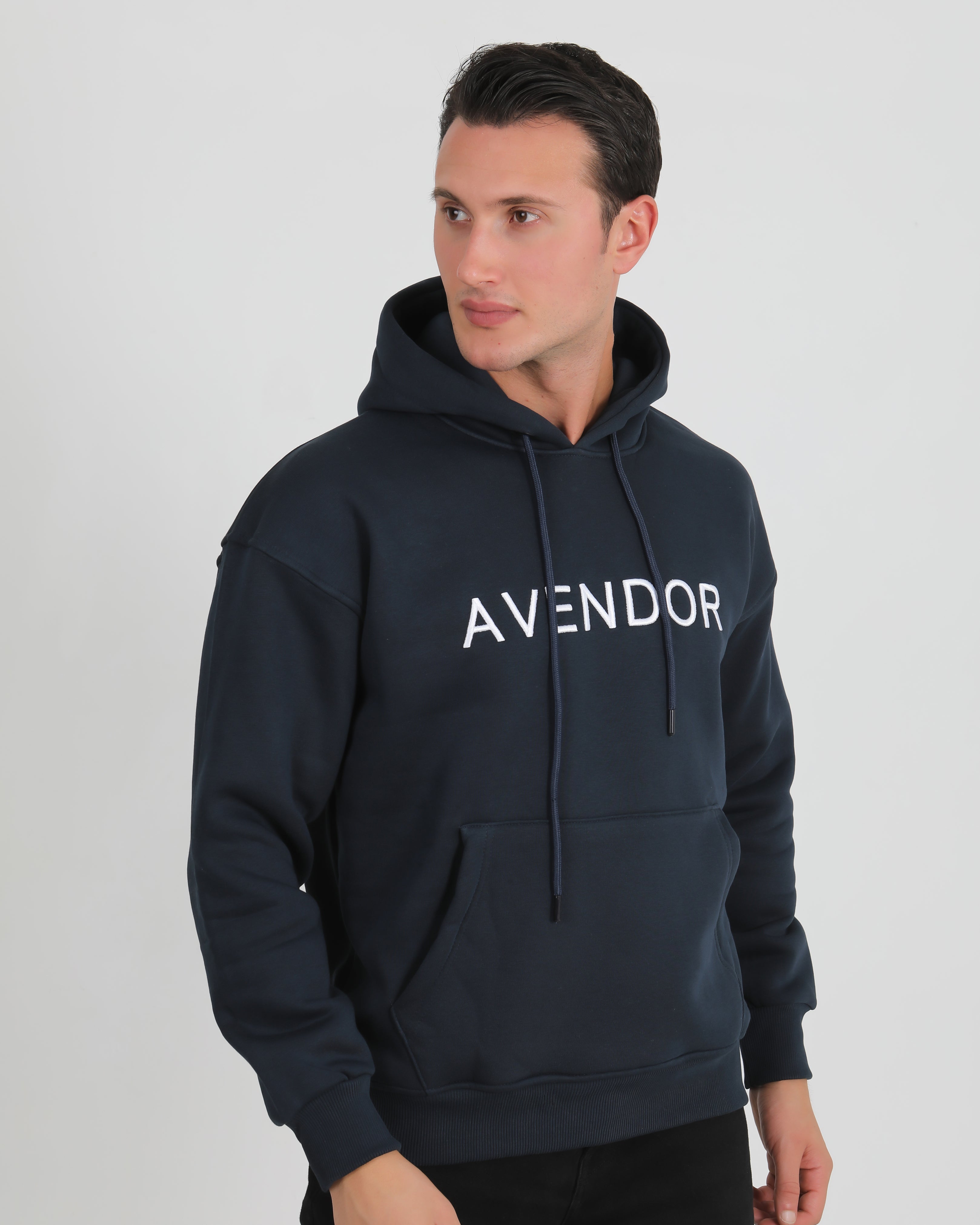 Avendor Classic Hoodie Men Blue
