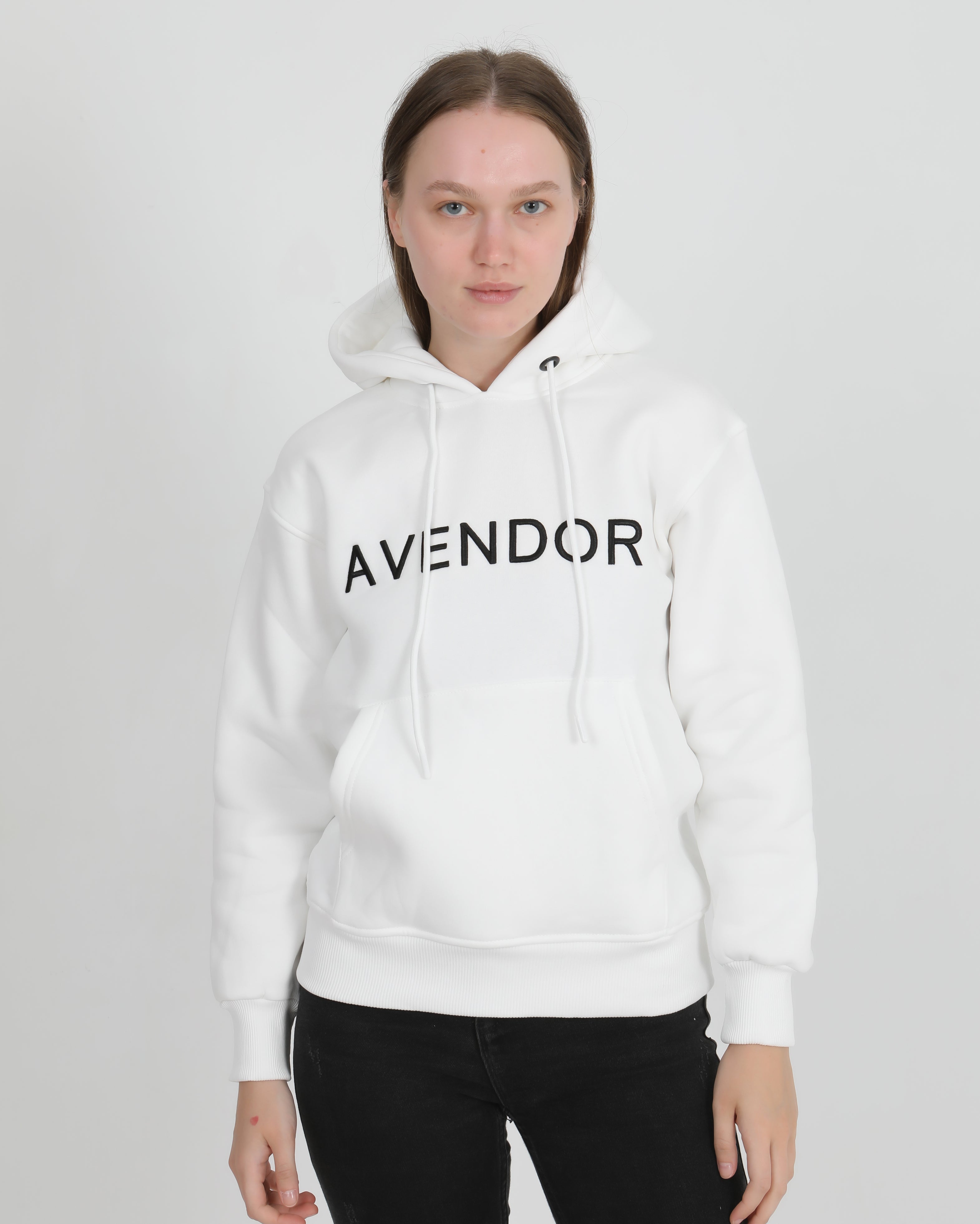 Avendor Classic Hoodies Woman White