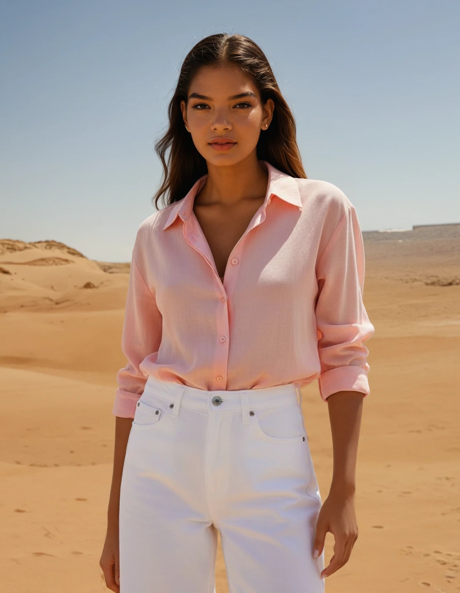 Basic Oversized Damenhemd