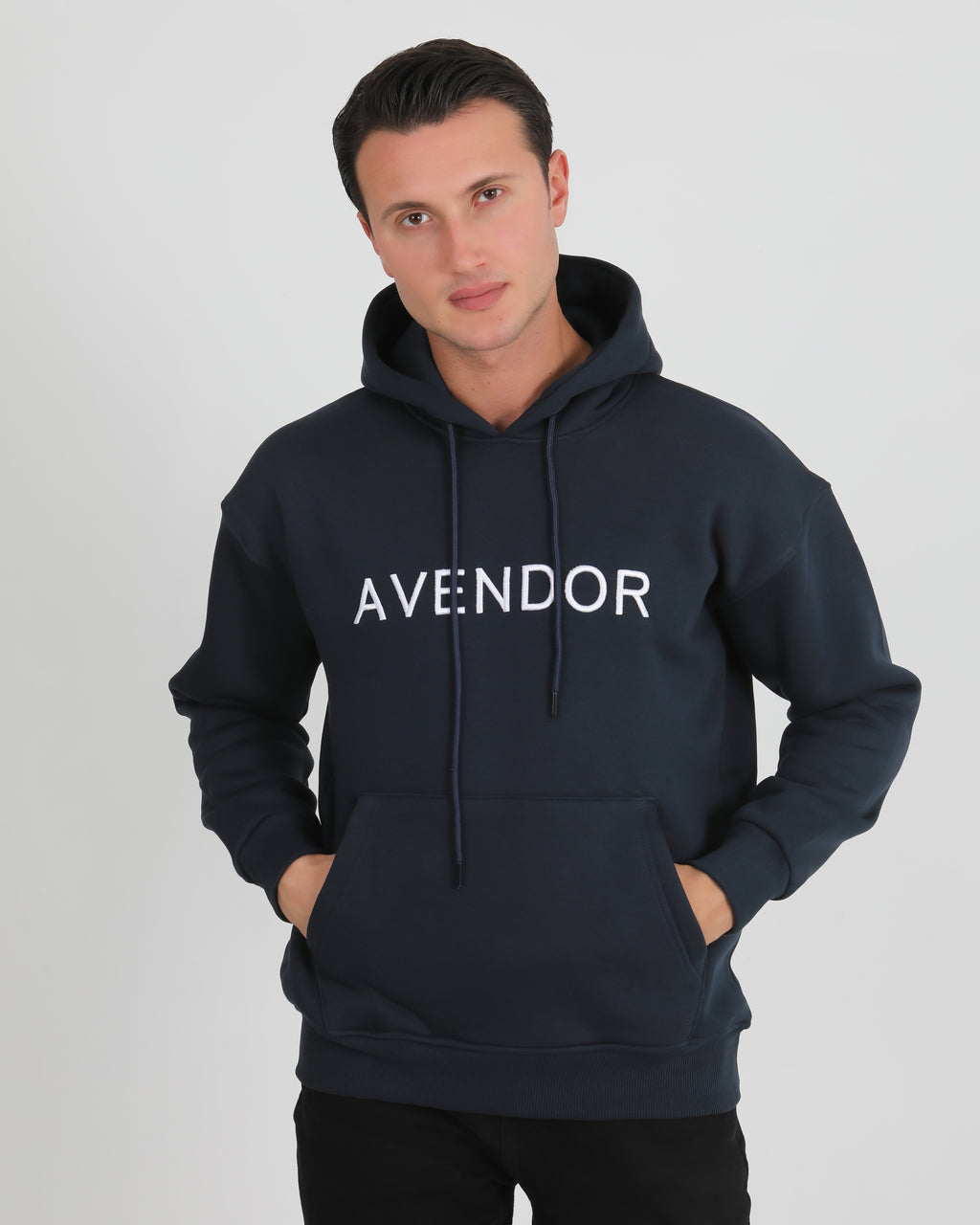 Avendor Classic Hoodie Men Blue