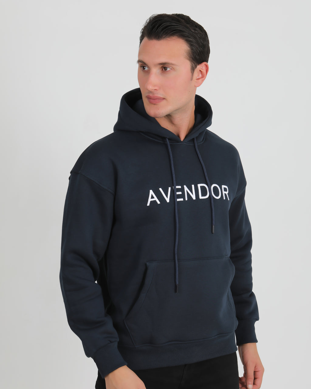 Avendor Classic Hoodie Men Blue
