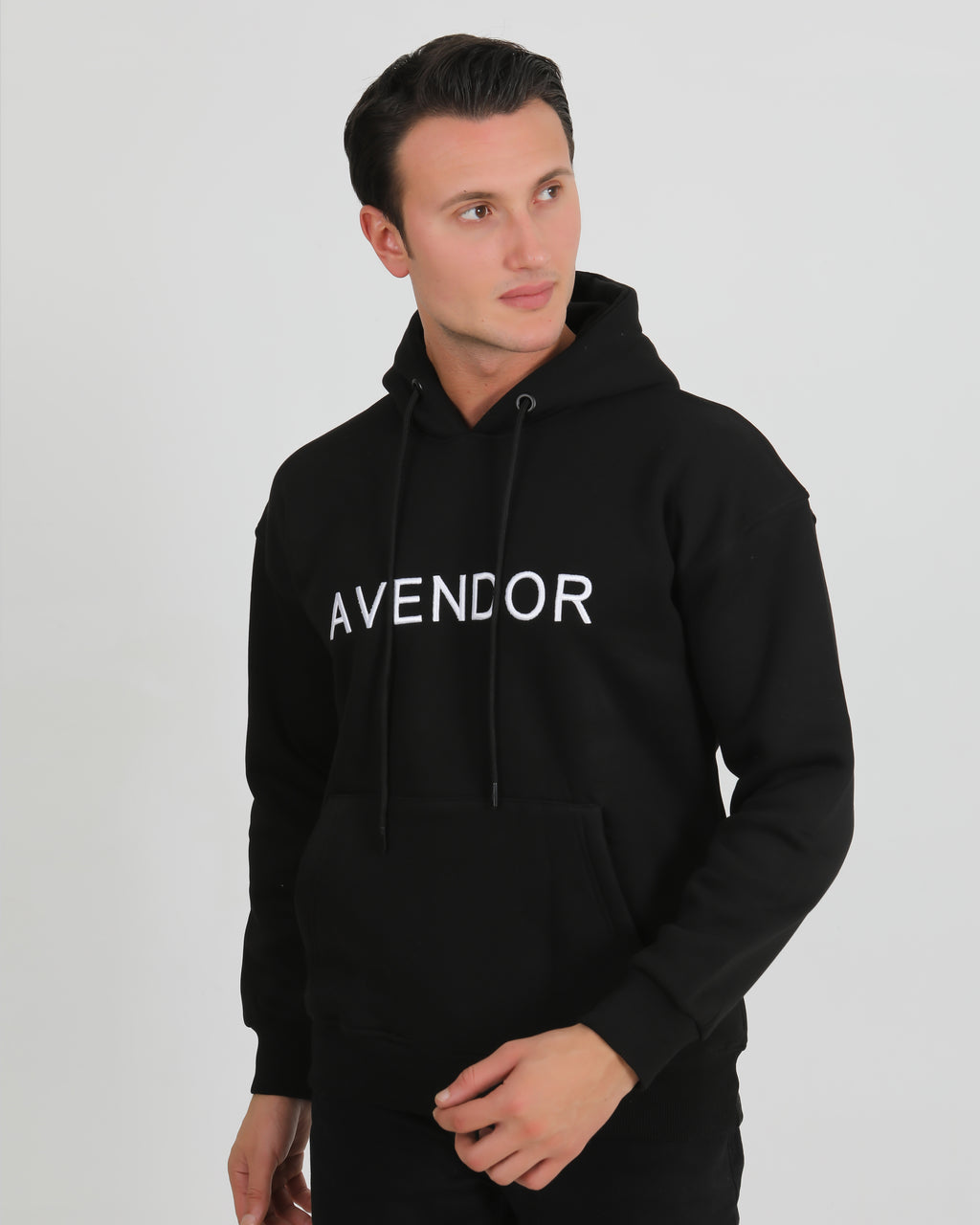 Avendor Classic Hoodie Men Black