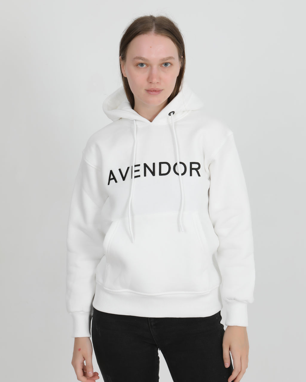 Avendor Classic Hoodies Woman White