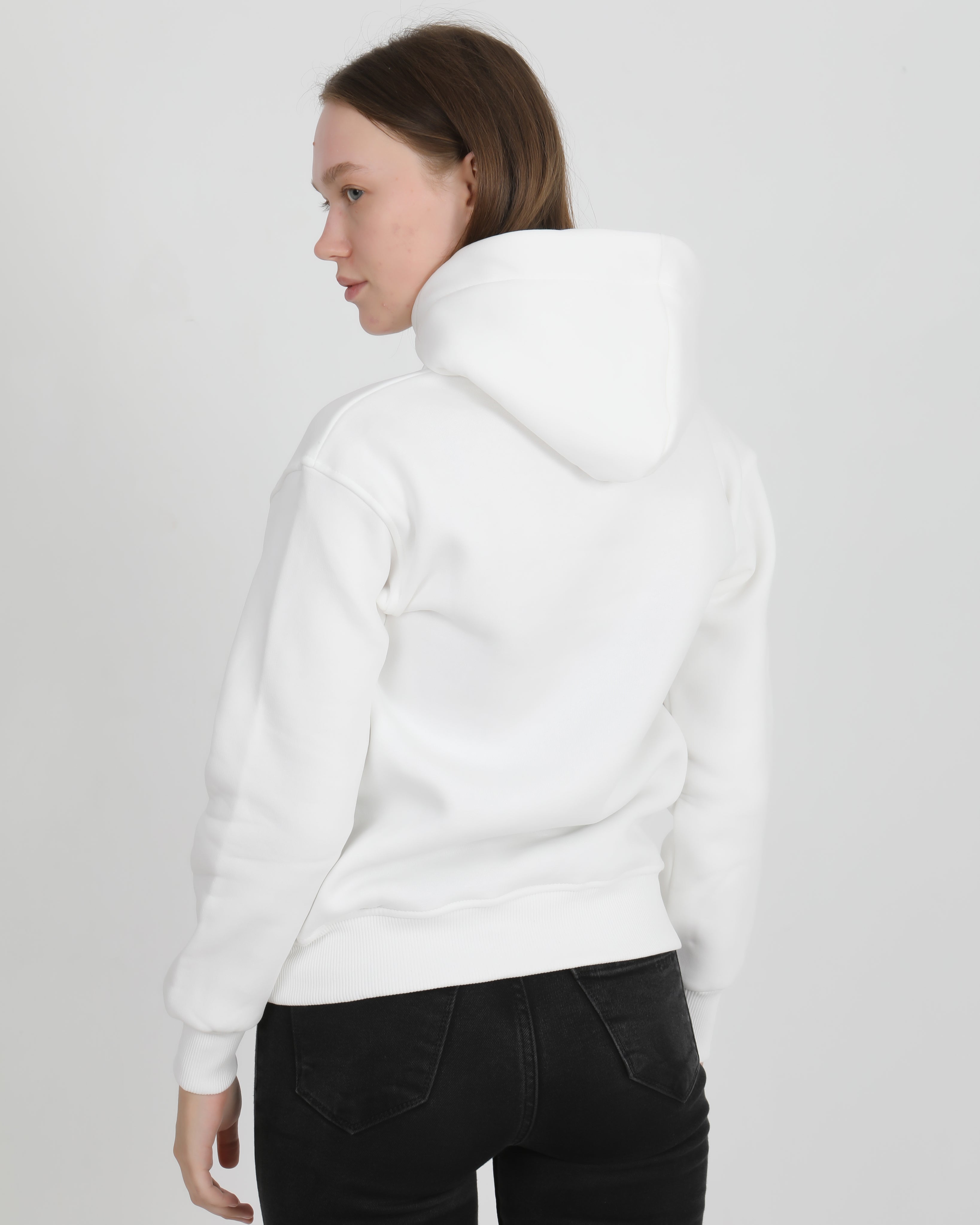 Avendor Classic Hoodies Woman White