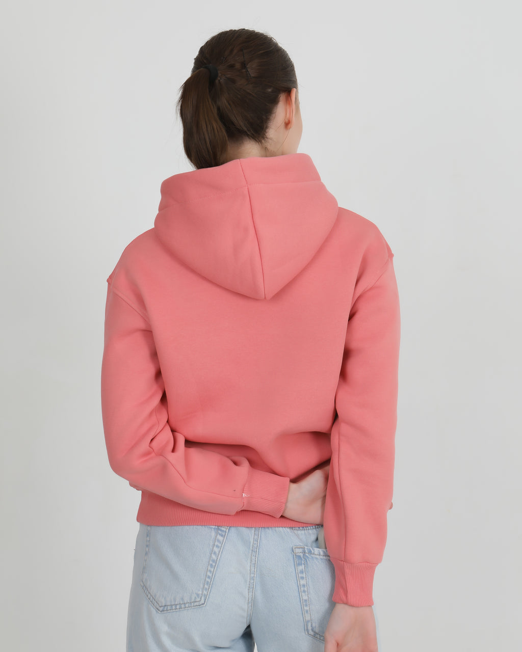 Avendor Classic Hoodies Woman Rosa